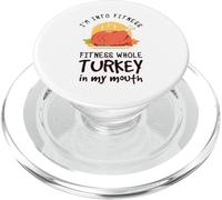 Mi piacciono il fitness tutto questo tacchino in bocca PopSockets PopGrip per MagSafe