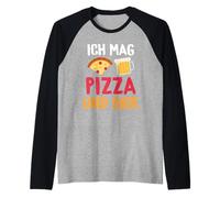 Mi piacciono la Pizza e la Birra Maglia con Maniche Raglan