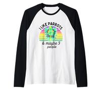 Mi piacciono Le Amazzoni e Forse 3 Persone Maglia con Maniche Raglan