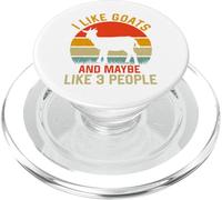 mi piacciono le capre e forse come 3 persone PopSockets PopGrip per MagSafe