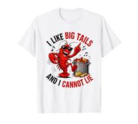Mi piacciono Le Code Grandi e Non Posso mentire gamberi Frutti di Mare Cajun Maglietta