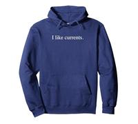 Mi piacciono Le Correnti Felpa con Cappuccio, Unisex per Adulti, Navy, S