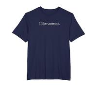 Mi piacciono Le Correnti Maglietta, Uomo Taglie Grandi, Navy, 5X Tall