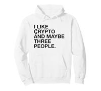 Mi piacciono Le criptovalute e Forse Tre Persone (Divertente) Felpa con Cappuccio