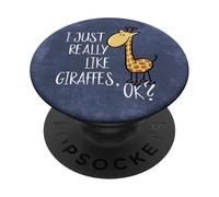 Mi piacciono le giraffe, ok? Dolce giraffa PopSockets PopGrip Adesivo