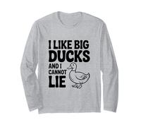 Mi piacciono Le Grandi Anatre e Non Posso mentire Funny Duck Lover Maglia a Manica
