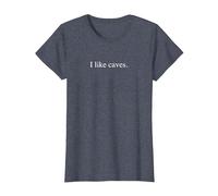 Mi piacciono Le grotte - Funny Typography Maglietta, Donna, Pervinca, XS