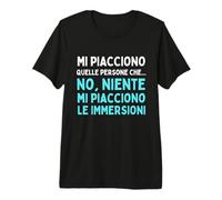 Mi Piacciono Le Immersioni Sub Subacqueo Frase Divertente Maglietta Premium