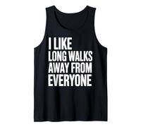 Mi piacciono Le Lunghe Passeggiate Lontano da Tutti Divertente introverso Canotta