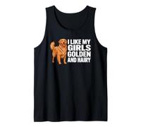 Mi piacciono Le Mie Ragazze Golden Retriever Dog Meme Canotta