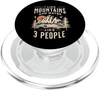 Mi piacciono le montagne e forse 3 Persone Vintage Camping PopSockets PopGrip per MagSafe