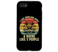 Mi piacciono le mucche delle Highland e forse come 3 Persone Amante della mucca divertente Custodia per iPhone SE (2020) / 7/8