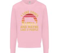 Mi Piacciono Le Mucche E 3 Persone Maglione Divertente Sarcastico Uomo