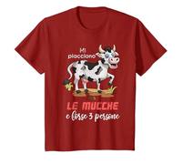 Mi Piacciono Le Mucche E Forse 3 Persone Allevatore Mucca Maglietta
