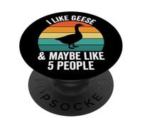 Mi piacciono le oche e forse 5 persone PopSockets PopGrip Adesivo