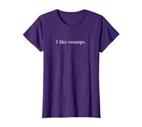 Mi piacciono Le paludi Maglietta, Donna, Viola, 3XL