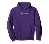 Mi piacciono Le panchine Felpa con Cappuccio, Unisex per Adulti, Viola, M