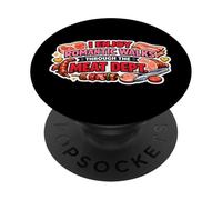 Mi piacciono le passeggiate romantiche attraverso la dieta carnivora del dieta carnivora PopSockets PopGrip Adesivo