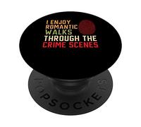 Mi piacciono le passeggiate romantiche attraverso le scene del crimine forense PopSockets PopGrip Adesivo