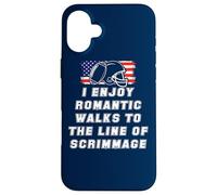 Mi piacciono le passeggiate romantiche verso la linea di scrimmage Custodia per iPhone 16 Plus