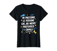 Mi Piacciono Le Persone Che No Niente Preferisco I Cavalli Maglietta