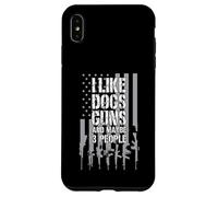 Mi piacciono le pistole dei cani e forse 3 persone - Amante dei cani e delle armi Custodia per iPhone XS Max
