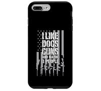 Mi piacciono le pistole dei cani e forse 3 persone - Amante dei cani e delle armi Custodia per iPhone 7 Plus/8 Plus