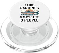 Mi piacciono le sardine e forse come 3 persone Pesce Amante del cibo di mare PopSockets PopGrip per MagSafe