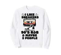 Mi piacciono Le Sneakers R&B Anni '90 e Mi Piace 3 Persone Sneakerhead Felpa