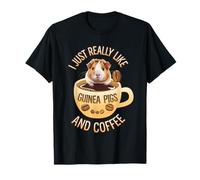 Mi piacciono molto le cavie e gli amanti del caffè divertente gioco di parole Maglietta
