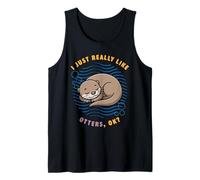 Mi piacciono Molto Le lontre Ok Sea Animals Lover River Otter Canotta