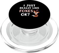 Mi piacciono molto le volpi, i simpatici animali Fox Lovers PopSockets PopGrip per MagSafe