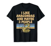 Mi Piace Anaconda E Forse 3 Persone Vintage Snake Maglietta