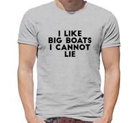 Mi Piace Big Boats, I Cannot Lie - T-Shirt - Barca Canal Vela ' Acqua