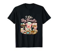 Mi Piace Big Bundts Country Farm Pig Baker Pun Maglietta