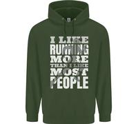 Mi Piace Correre Cross Country Marathon Runner Uomo Felpa