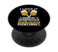 Mi piace così tanto quando la mia ragazza mi lascia giocare a Pickleball PopSockets PopGrip Adesivo