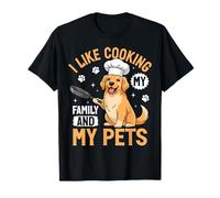 Mi Piace Cucinare la mia Famiglia e i Miei Animali Domestici Maglietta