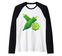 Mi Piace Davvero Il Gombo - Amante della Malva Maglia con Maniche Raglan