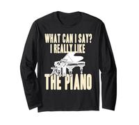 Mi Piace Davvero Il Piano Citazione Musicale Maglia a Manica