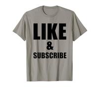 Mi Piace e Iscriviti Meme Video Vlogger Social Media Tuber Maglietta