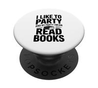 Mi piace fare festa... e per Party intendo leggere libri PopSockets PopGrip Adesivo