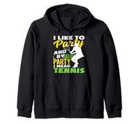 Mi Piace Fare Festa per Festa, intendo Un Giocatore di Tennis Felpa con Cappuccio