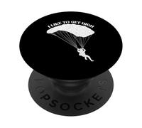 Mi piace fare immersioni in cielo alto paracadutismo paracadutismo paracadutista PopSockets PopGrip Adesivo