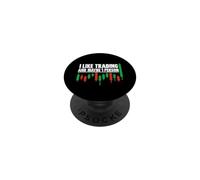 Mi piace fare trading e forse 1 persona - Trader in difficoltà PopSockets PopGrip Adesivo