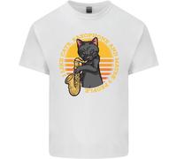 Mi Piace Gatti Sassofoni & Maybe 3 People T-Shirt Ragazzi Ragazze