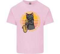 Mi Piace Gatti Sassofoni & Maybe 3 People T-Shirt Ragazzi Ragazze