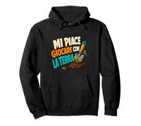 Mi Piace Giocare con la Terra Umorismo Giardinaggio Felpa con Cappuccio