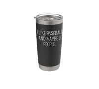 Mi piace il baseball e forse 3 persone #25D14A Bicchiere termico in acciaio inox doppia parete