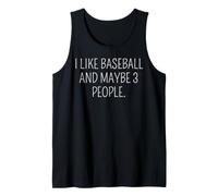 Mi Piace Il Baseball e Forse 3 Persone #25D14A Canotta